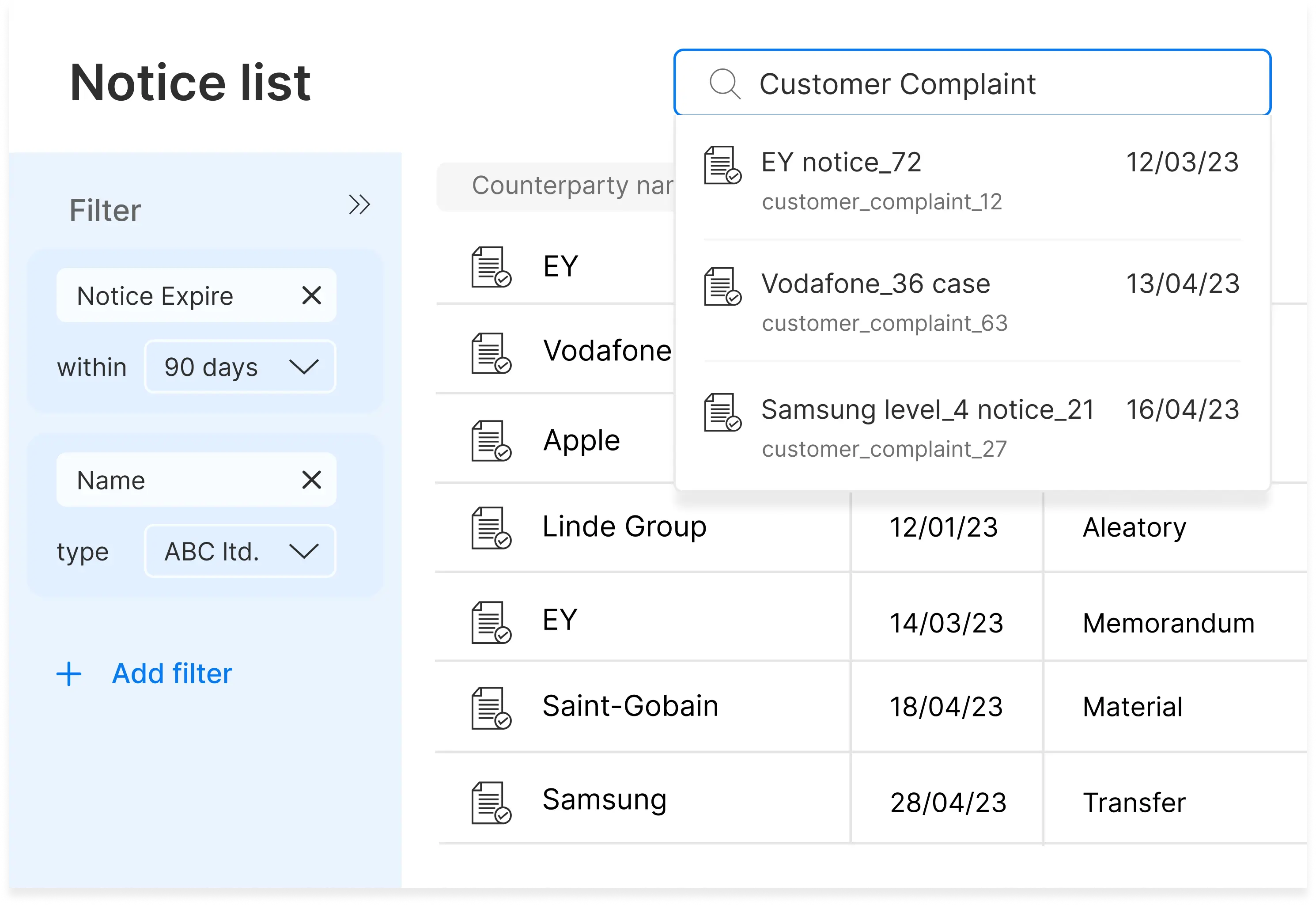 Centralized Case Management